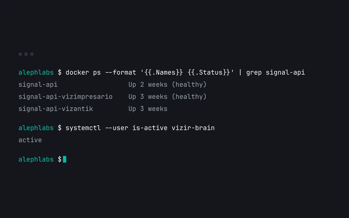 Terminal: three messaging gateways up for weeks